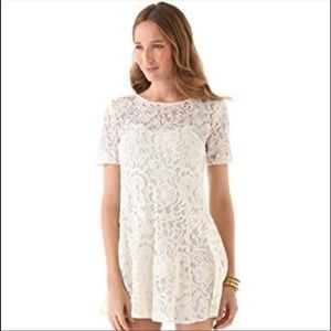 Free People Beautiful Dreamer Lace Overlay Dress